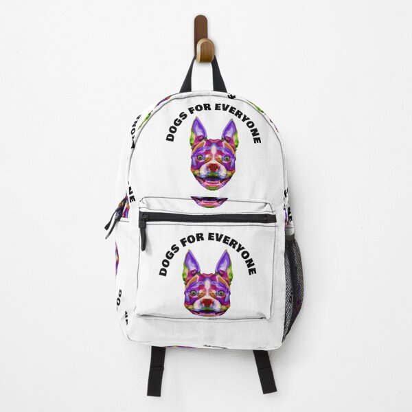 Item preview, Dogs For Everyone - Rainbow Boston Terrier Dog - Woof White designed and sold by NoMatterLab.