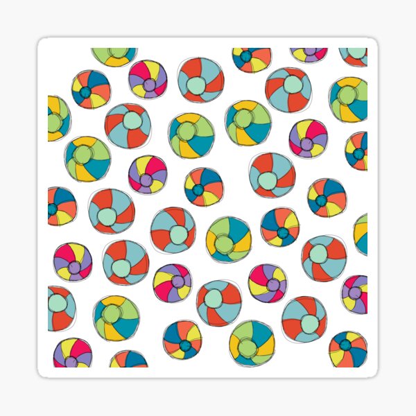 Beach ball Party Sticker