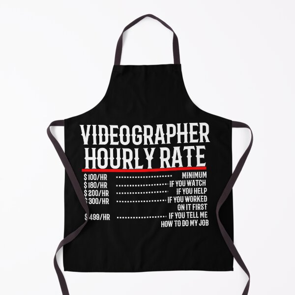 Item preview, Videographer Hourly Rate designed and sold by TeesYouWant.