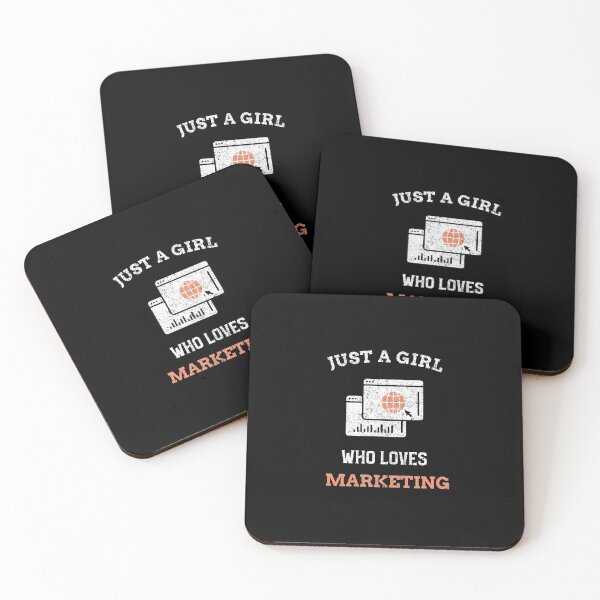 Item preview, Just A Girl Who Loves Marketing designed and sold by joabaj.
