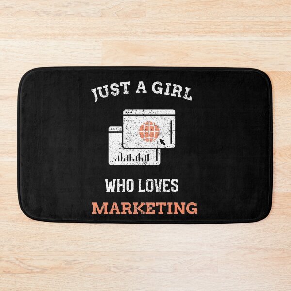 Item preview, Just A Girl Who Loves Marketing designed and sold by joabaj.