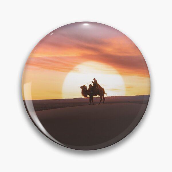 Item preview, Camel in Sand Dunes Sunrise Gobi Desert Mongolia designed and sold by paradiskt.