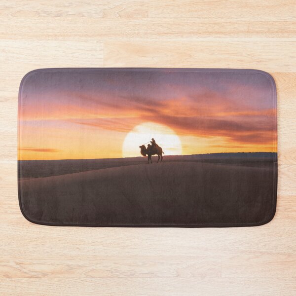 Item preview, Camel in Sand Dunes Sunrise Gobi Desert Mongolia designed and sold by paradiskt.