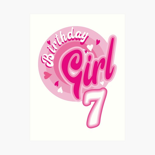 Produits Sur Le Theme Anniversaire Fille De 7 Ans Redbubble