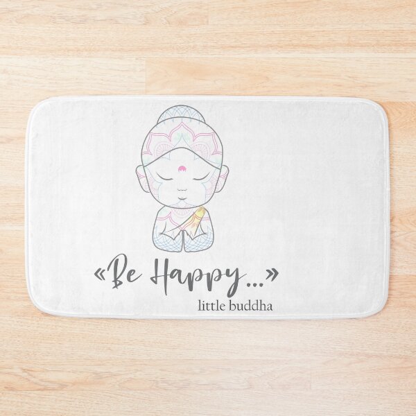 Item preview, be happy little buddha - zen little buddha lotus position  designed and sold by 0umStore.