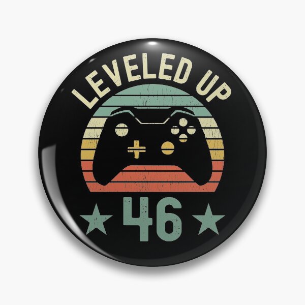 Item preview, Leveled Up Retro Vintage Gamer 46th Birthday designed and sold by B-RAD-Designs.