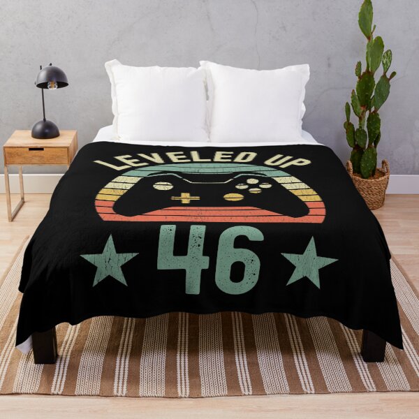 Item preview, Leveled Up Retro Vintage Gamer 46th Birthday designed and sold by B-RAD-Designs.