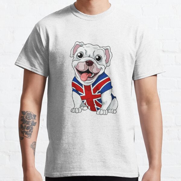 BRITISH BULLDOG HOODIE Sizes Small to XXL Bull Dog Union Jack T-Shirt 
