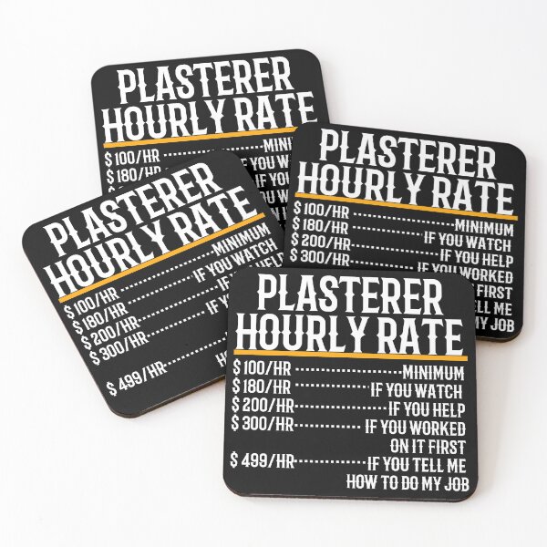 Item preview, Plasterer Hourly Rate designed and sold by TeesYouWant.