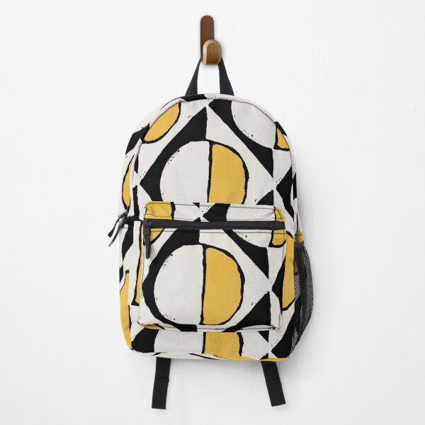 Item preview, Colored Mid-Century Modern Pattern - Yellow, Black, And White Concrete designed and sold by SwePattern.