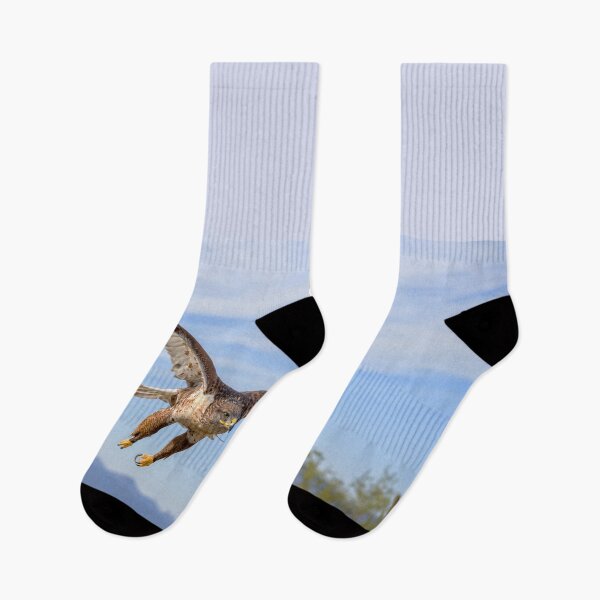 Item preview, Ferruginous Hawk Flight With Mountains Sky designed and sold by paradiskt.