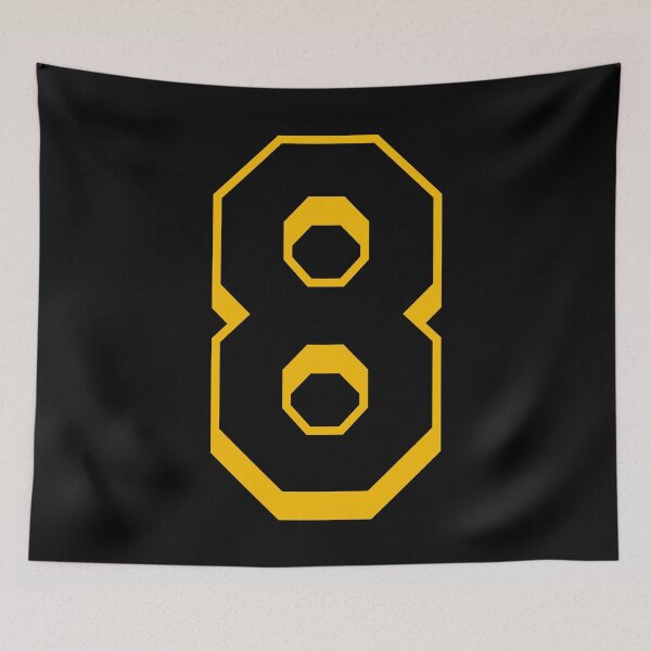 Item preview, 8 Yellow Number Eight Black Basketball Sports Jersey designed and sold by elhefe.