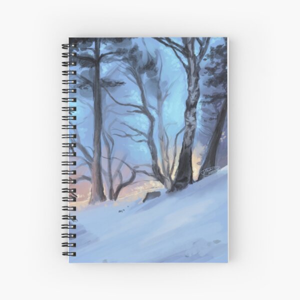 Winter Wonderland Birch Forest Spiral Notebook