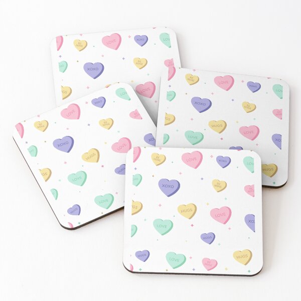 Item preview, Heart Candy Messages Valentines Day Pattern designed and sold by joabaj.