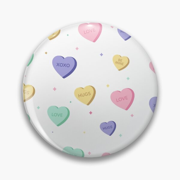 Item preview, Heart Candy Messages Valentines Day Pattern designed and sold by joabaj.