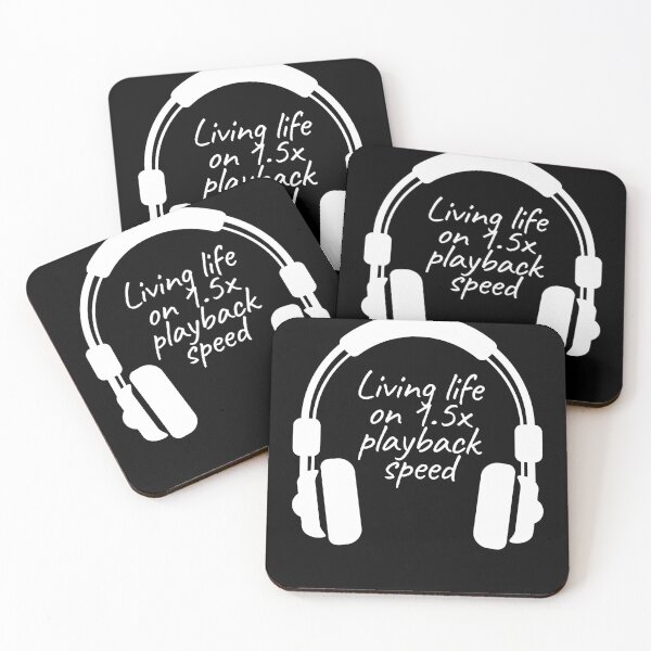 Item preview, Life on 1.5x playback speed with Podcasts designed and sold by RareLoot19.