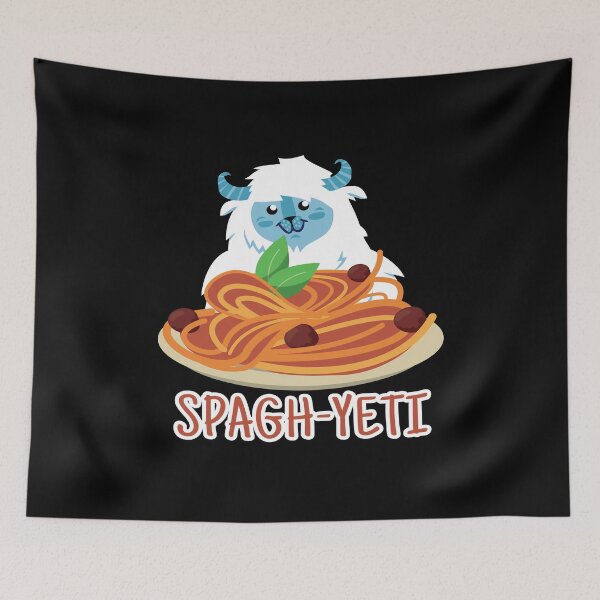 Item preview, SpaghYeti Bigfoot Yeti Snow Spaghetti designed and sold by MooonTees.