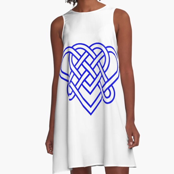 Heart Celtic Knot A-Line Dress