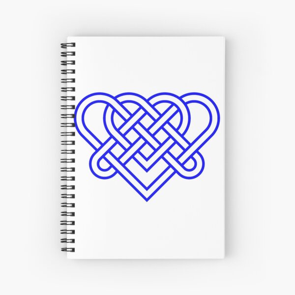 Heart Celtic Knot Spiral Notebook
