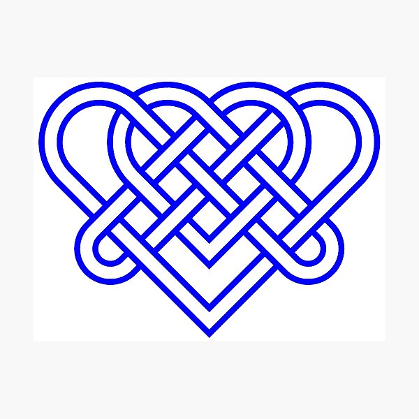 Heart Celtic Knot Photographic Print