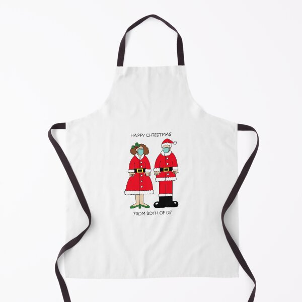 Item preview, Covid 19 Happy Christmas From Both of Us Cartoon Couple designed and sold by KateTaylor.