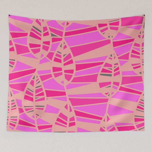 Item preview, Abstract Geometric Leaves in Pinks designed and sold by AlteredAtelier.
