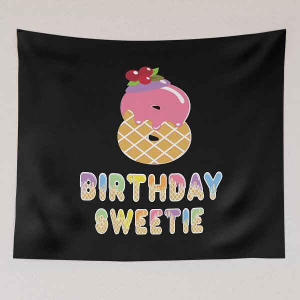 Item preview, 8th Birthday Sweetie Waffle Lover Girl 8 Years Old B-day product designed and sold by Grabitees.