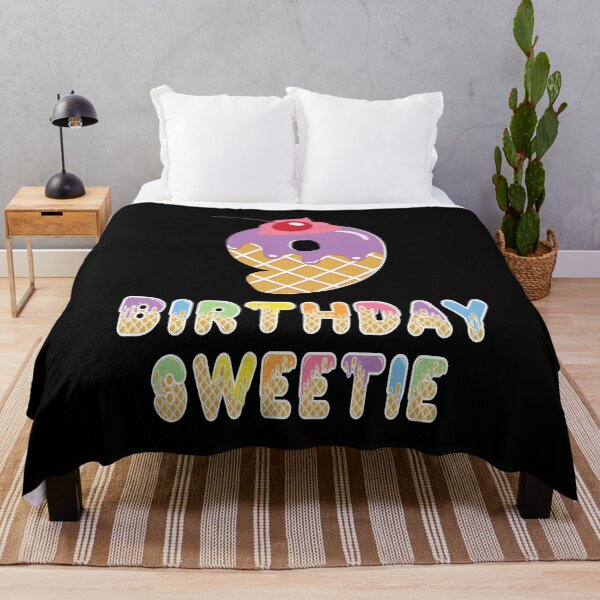 Item preview, 9th Birthday Sweetie Waffle Lover Girl 9 Years Old B-day design designed and sold by Grabitees.
