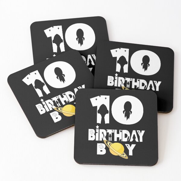 Item preview, 10th Birthday Boy Astronaut 10 Years Old Space Theme Party design designed and sold by Grabitees.