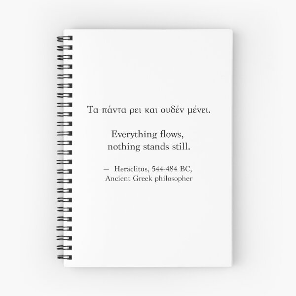 Item preview, Ancient Greek Quote - Everything flows, nothing stands still designed and sold by LuludiLemoni.