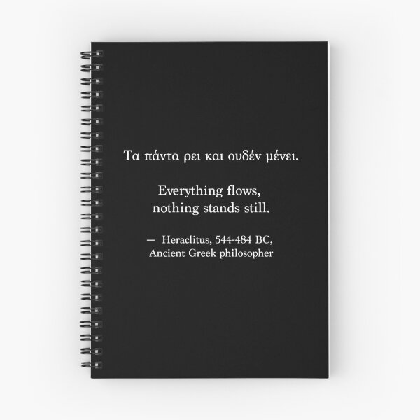 Item preview, Ancient Greek Quote - Everything flows, nothing stands still designed and sold by LuludiLemoni.