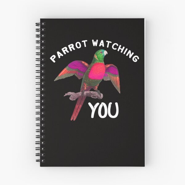 Item preview, parrot watching you - colorful parrot designed and sold by Hannah  Pillic.