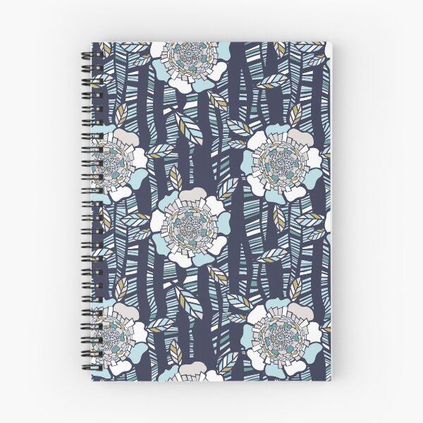 Item preview, Organic Geometric Floral - Blue Palette designed and sold by Sketchbook Designs.