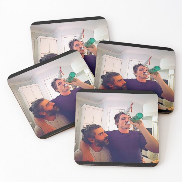 Item preview, Pedro Pascal & Oscar Isaac Cartoonized  designed and sold by ecdato.