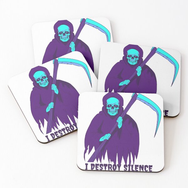 Item preview, idestroy silence- funny skull art designed and sold by Kriti Rastogi.
