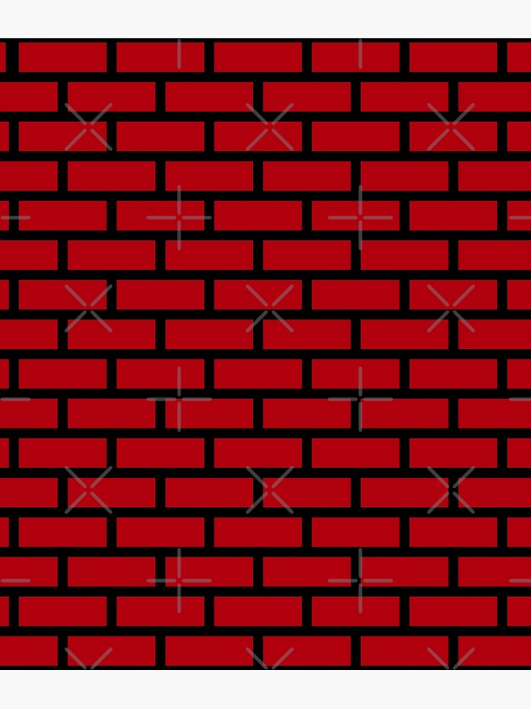 red-wall-brick-pattern-poster-for-sale-by-joabaj-redbubble