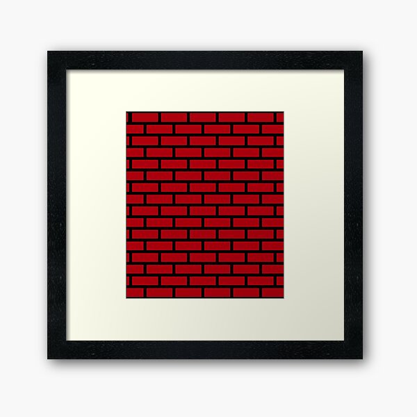 Item preview, Red Wall Brick Pattern designed and sold by joabaj.
