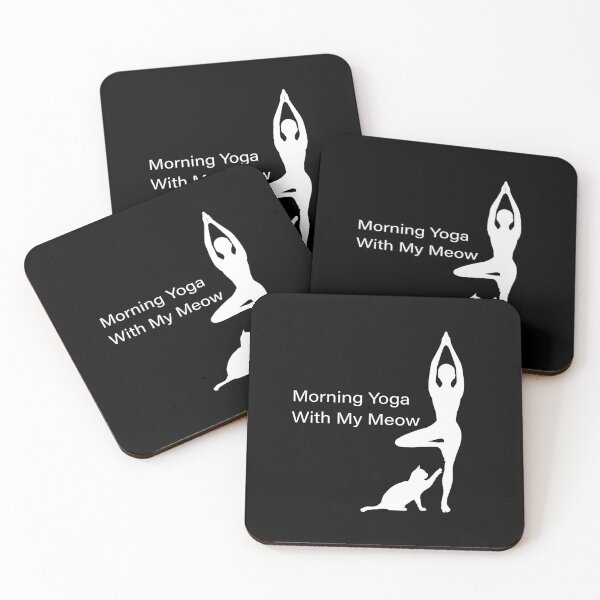 Item preview, morning yoga with my meow designed and sold by Space Art.
