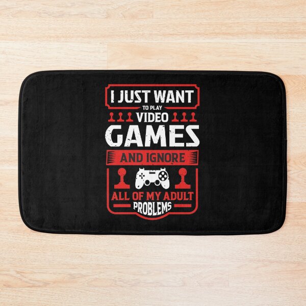 Item preview, I Just Want To Play Video Games  designed and sold by Tatt-Hooligans.