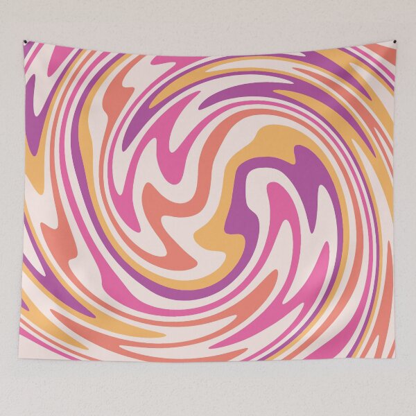 Item preview, Retro 70s hippies swirl twist | sunset colorful designed and sold by trajeado14.