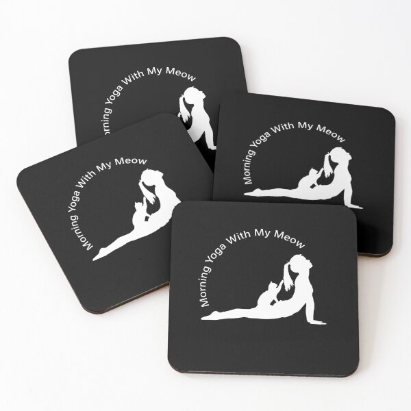 Item preview, morning yoga with my meow designed and sold by Space Art.