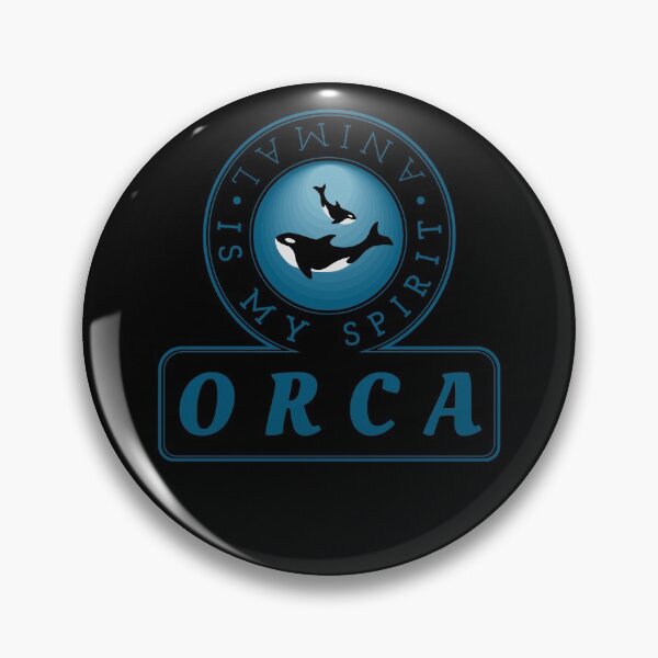 Item preview, Orca Is My Spirit Animal Design sobre fondo oscuro designed and sold by blackwolfpixels.