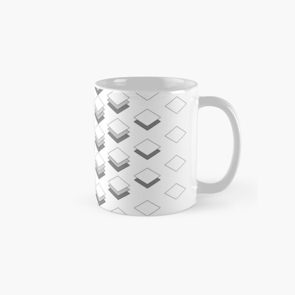 Modern Layered Diamonds Geometric Design Classic Mug