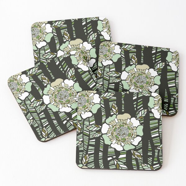 Item preview, Organic Geometric Floral - Green Palette designed and sold by Sketchbook Designs.