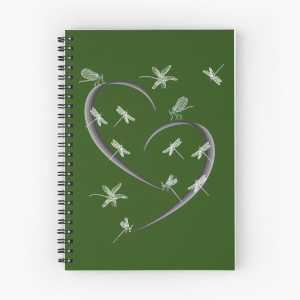 Item preview, A broken heart with dragonflies, gray and black based on a gothic style. designed and sold by Bodino.