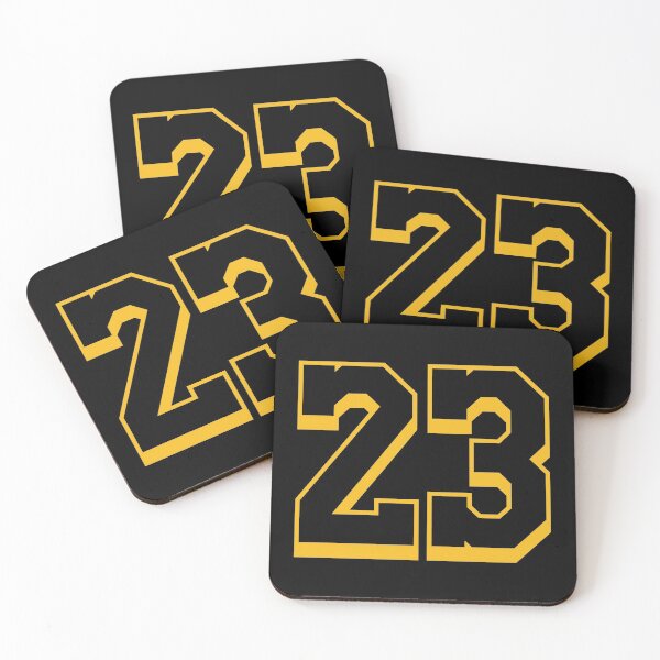 Item preview, 23 Yellow Number Twenty-Three Black Basketball Sports Jersey designed and sold by elhefe.