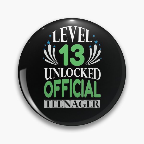 Item preview, Level 13 Unlocked Official Teenager Funny Gaming Quote  designed and sold by Tatt-Hooligans.