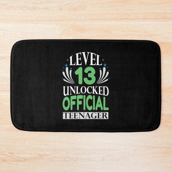 Item preview, Level 13 Unlocked Official Teenager Funny Gaming Quote  designed and sold by Tatt-Hooligans.