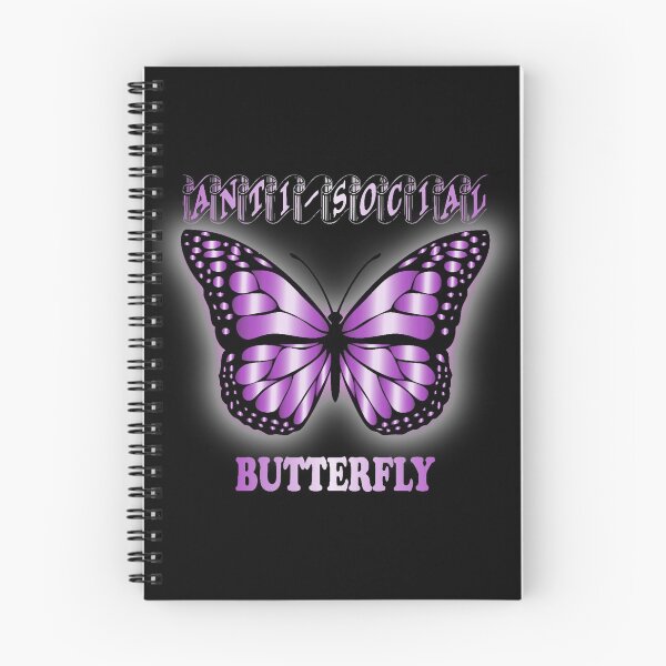 Item preview, Antisocial Butterfly Design purple designed and sold by Paula Helit.