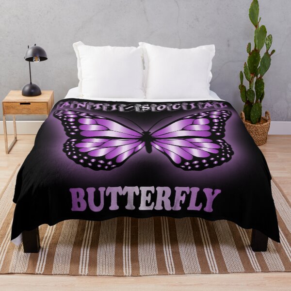 Item preview, Antisocial Butterfly Design purple designed and sold by Paula Helit.